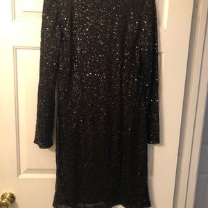 Black sequins Above the knee dress